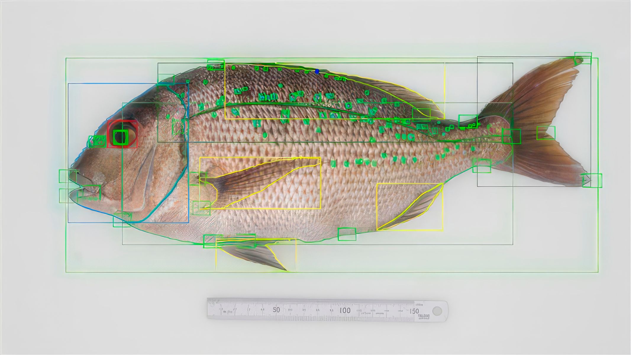 Snapper being measured