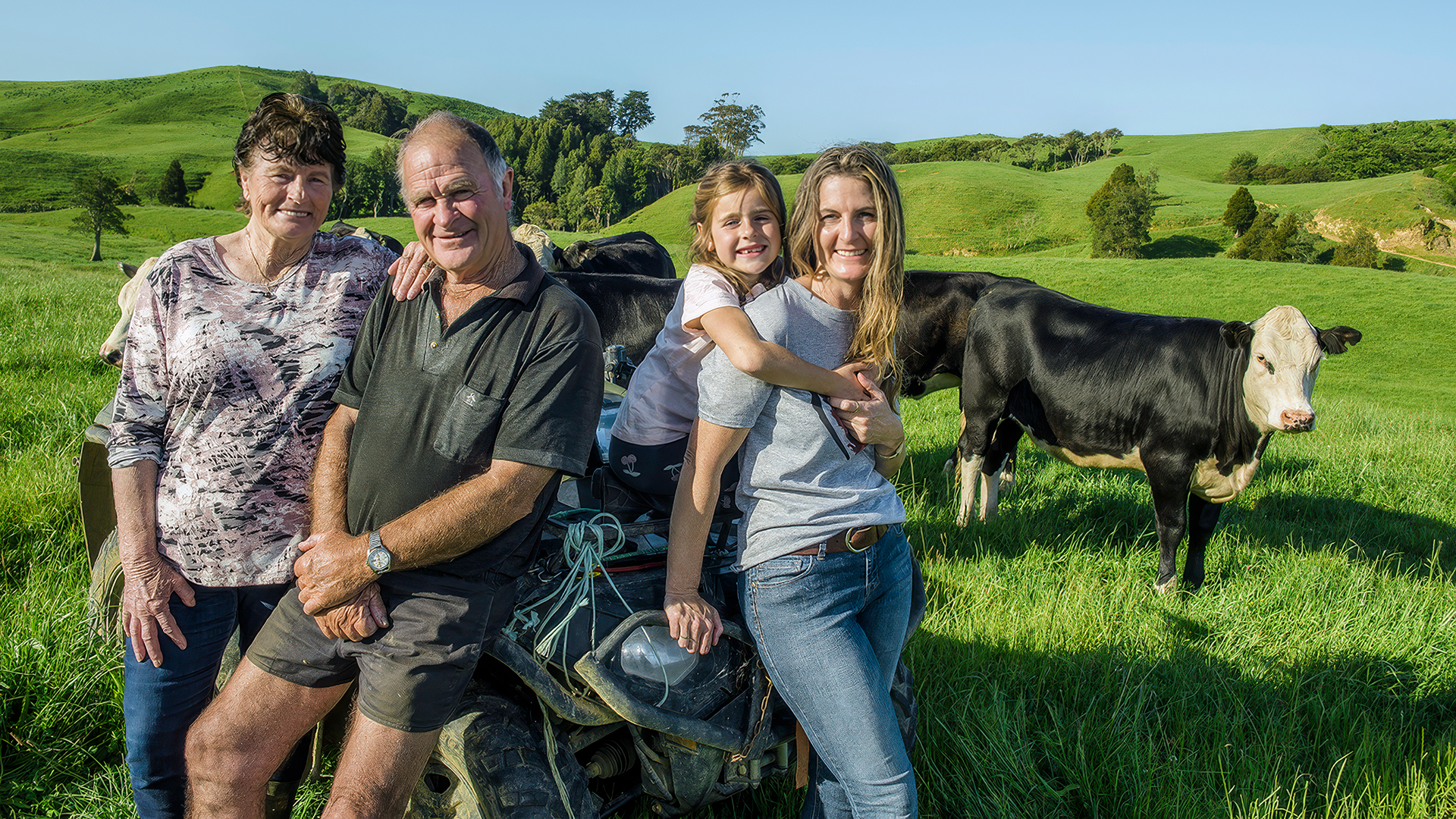 Brookdell Farm, owned by Cliff and Maureen Bayliss in Te Uku, Whaingaroa