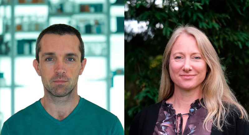 Scion Group scientist François-Xavier Collard and Scion Group Innovation Manager Amanda Davies 