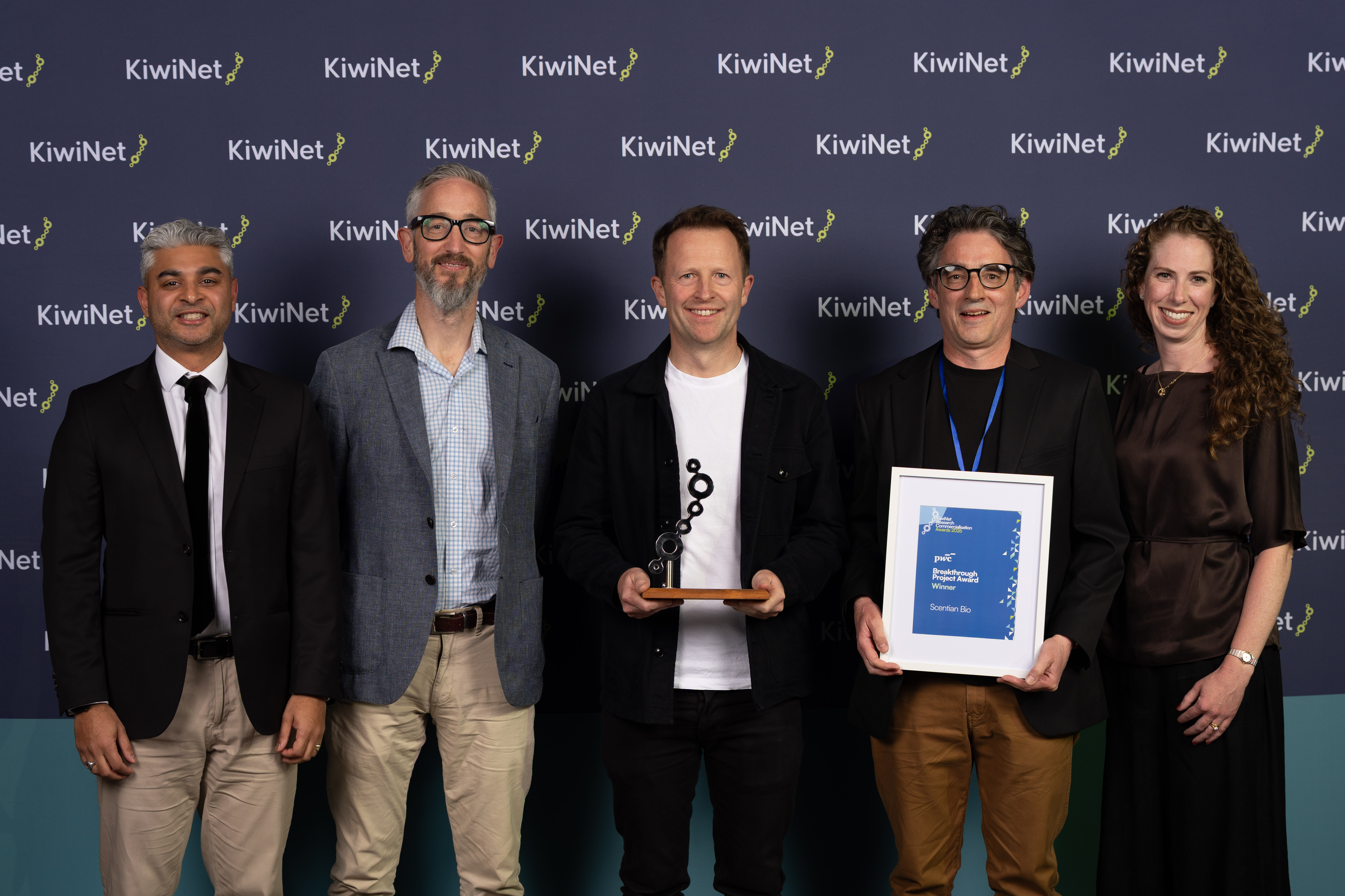 KiwiNet award winners Scentian Bio