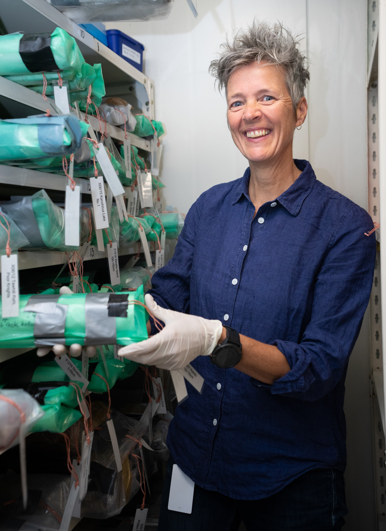 Janet Wilmshurst in the Long Term Ecology Laboratory